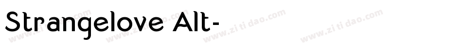Strangelove Alt字体转换